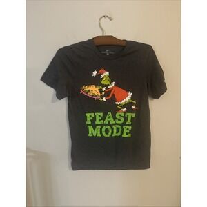 Universal Studios Parks The Grinch Feast Mode Gray Mens T-Shirt‎ S